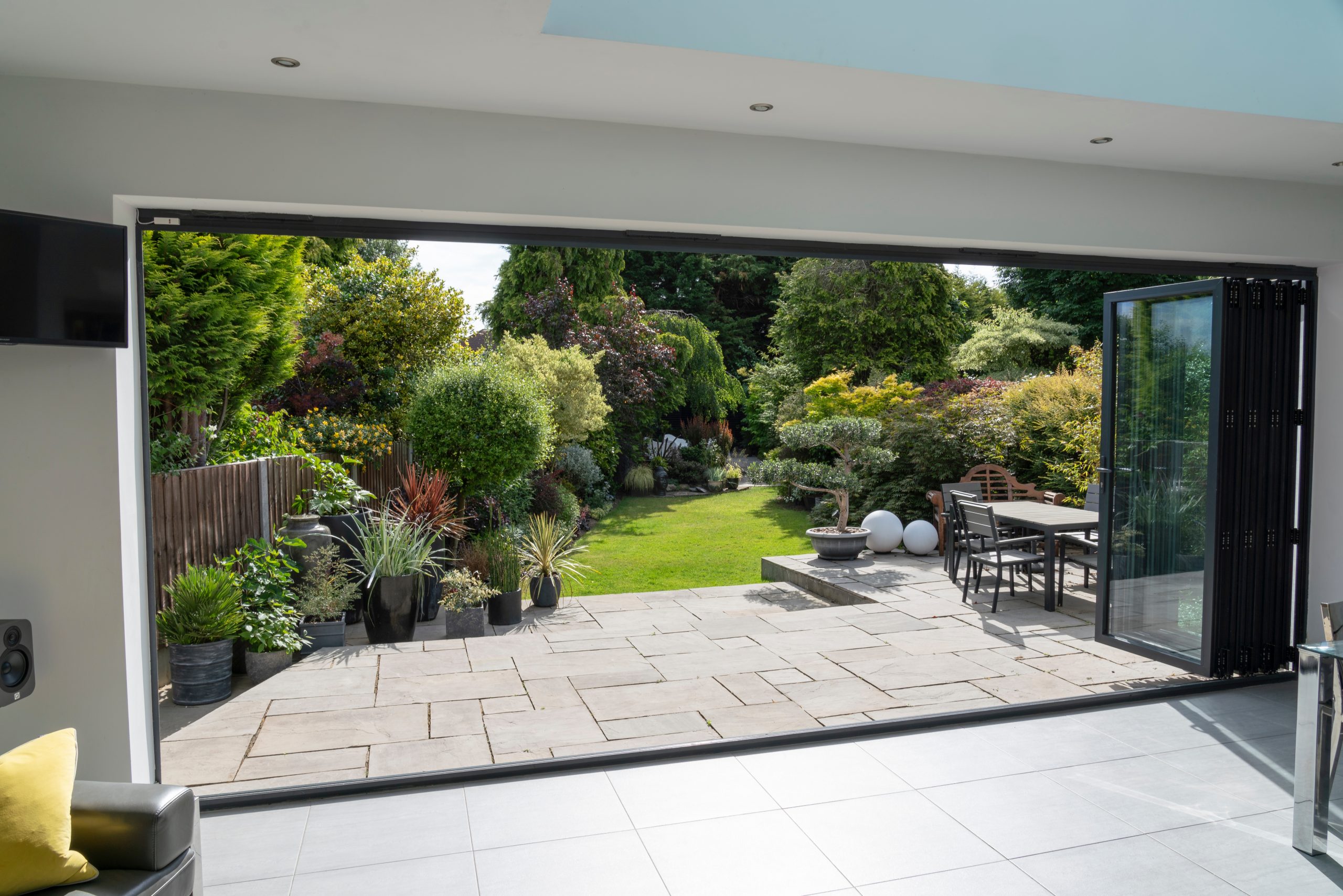 open bifold doors