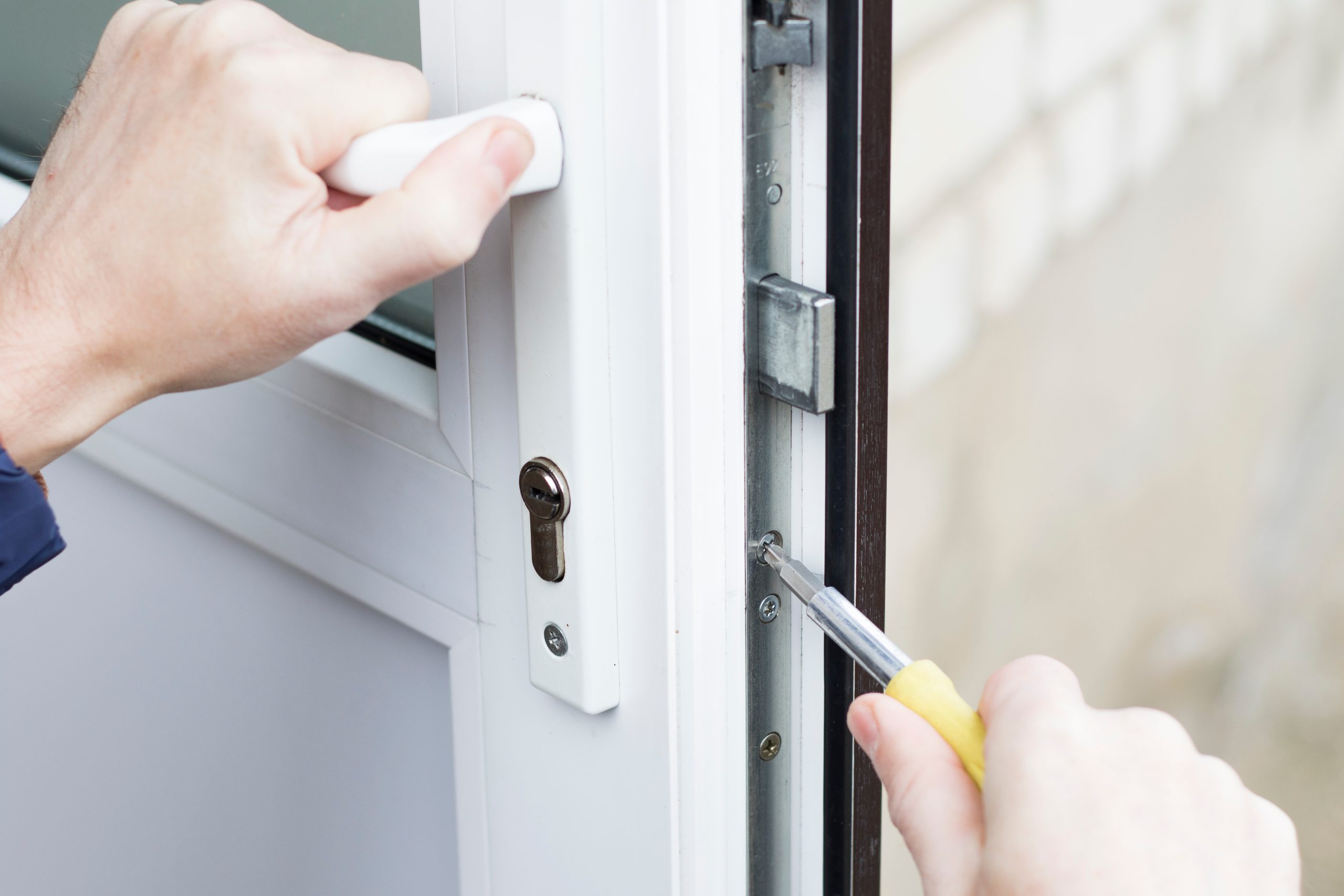 new upvc door